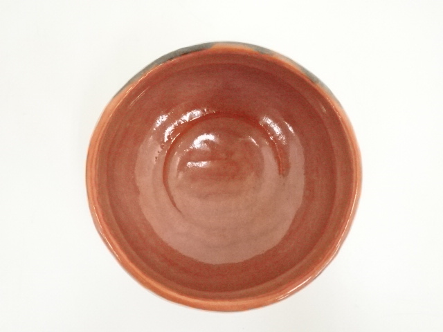 サマーセール・早い者勝ち❗️赤楽茶碗　佐々木松楽作　高橋悦道書付　銘・松風 茶道具 赤楽茶碗 抹茶茶碗 佐々木松楽作 : お茶道具の駒屋